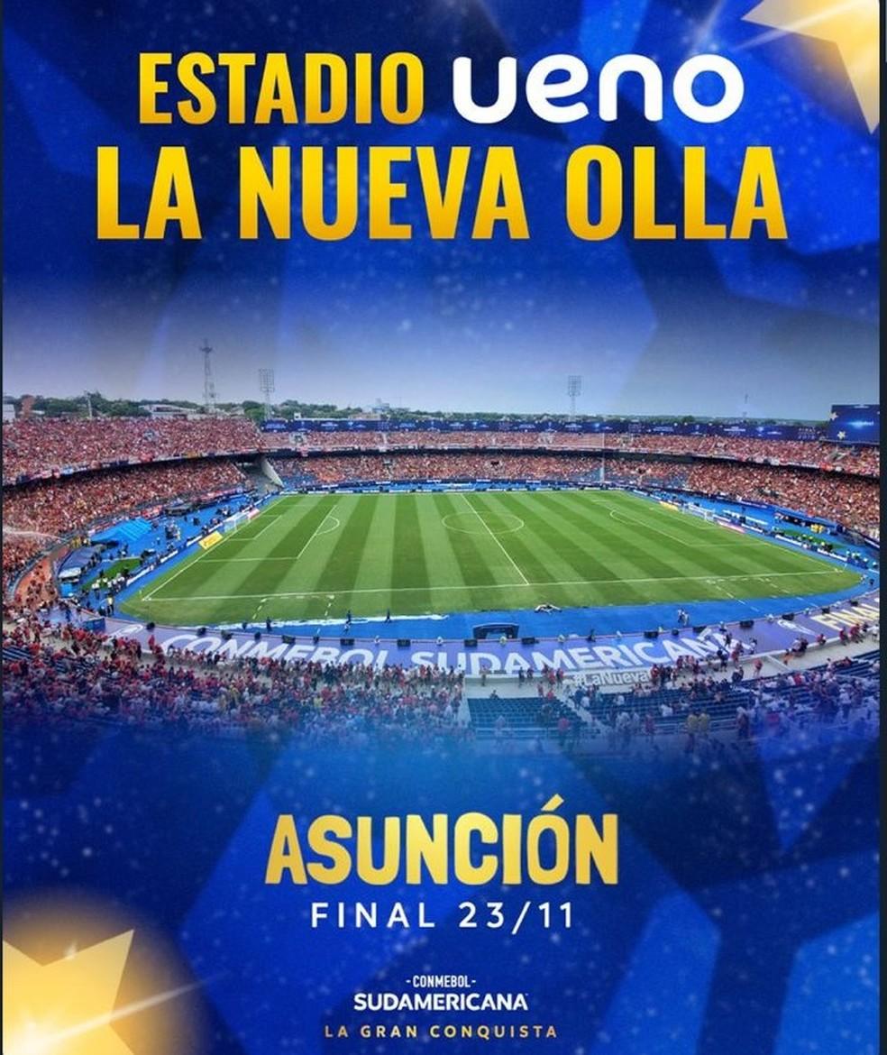 Conmebol anuncia estádio do Cerro Porteño como sede da final da Copa Sul-Americana