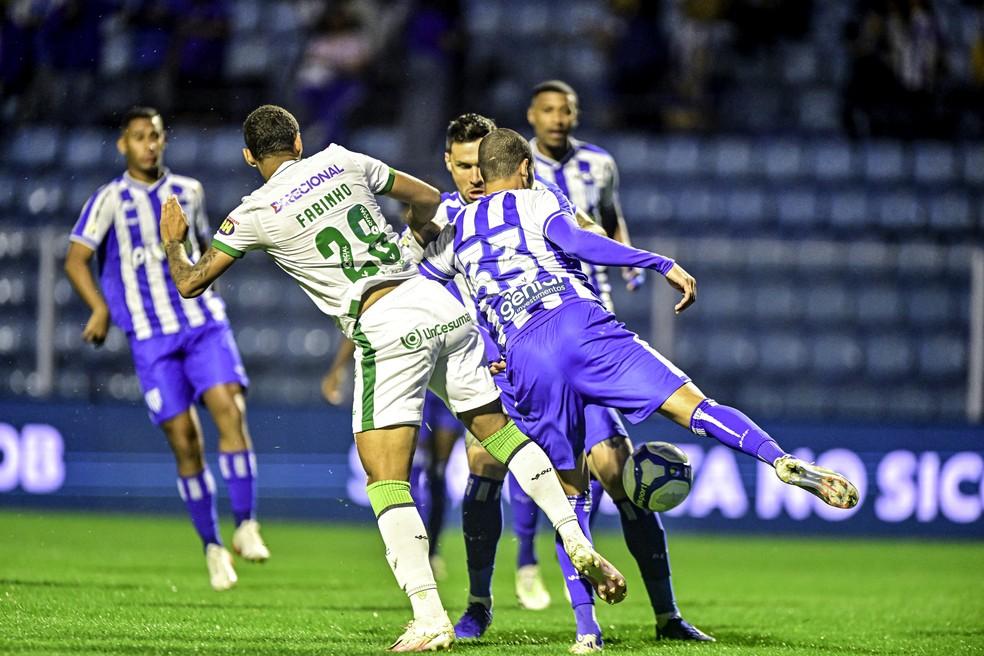 Avaí x América-MG: empate prevaleceu na Ressacada — Foto: Mourão Panda / América-MG