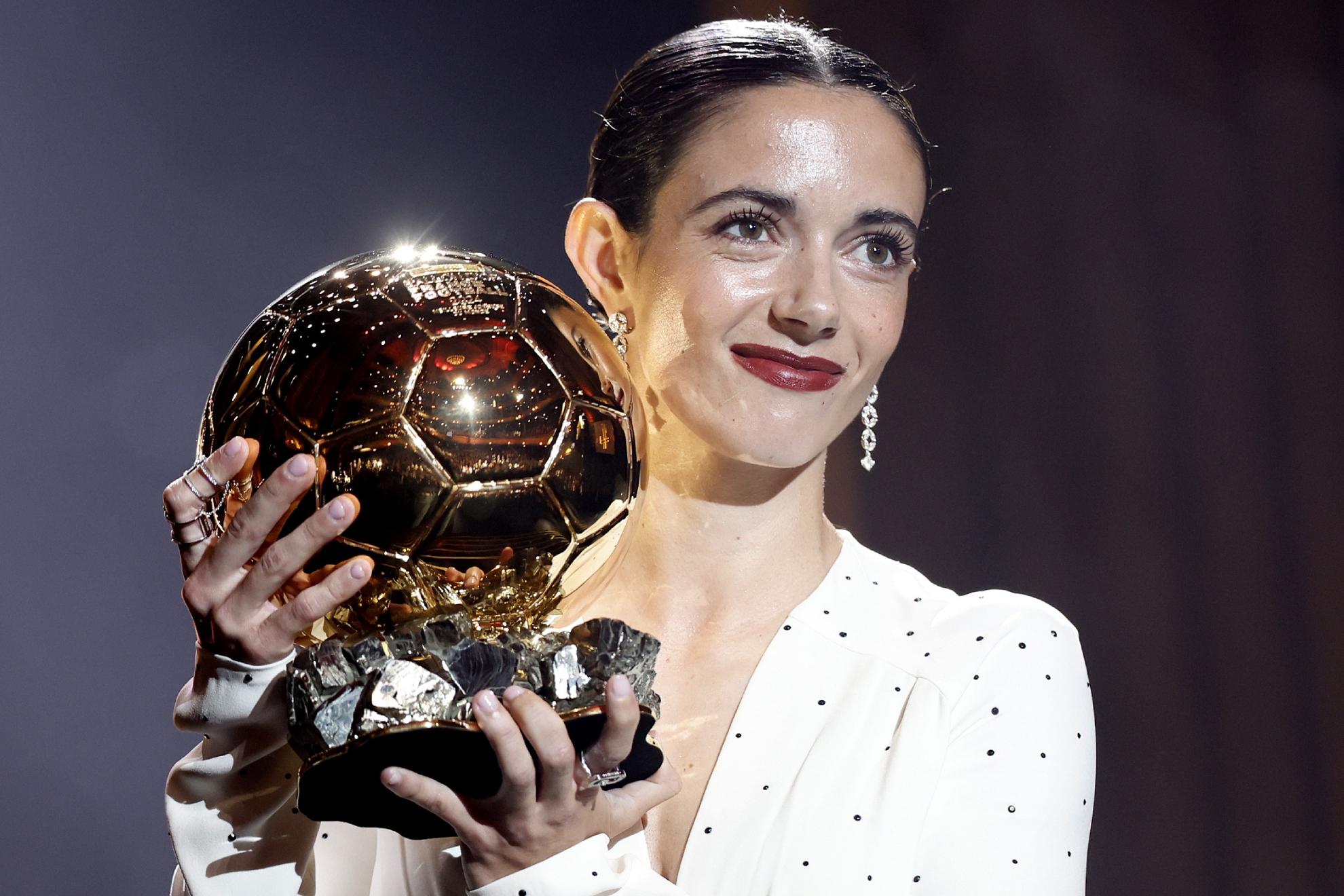 Aitana Bonmatí tras recibir su segundo Balón de Oro.