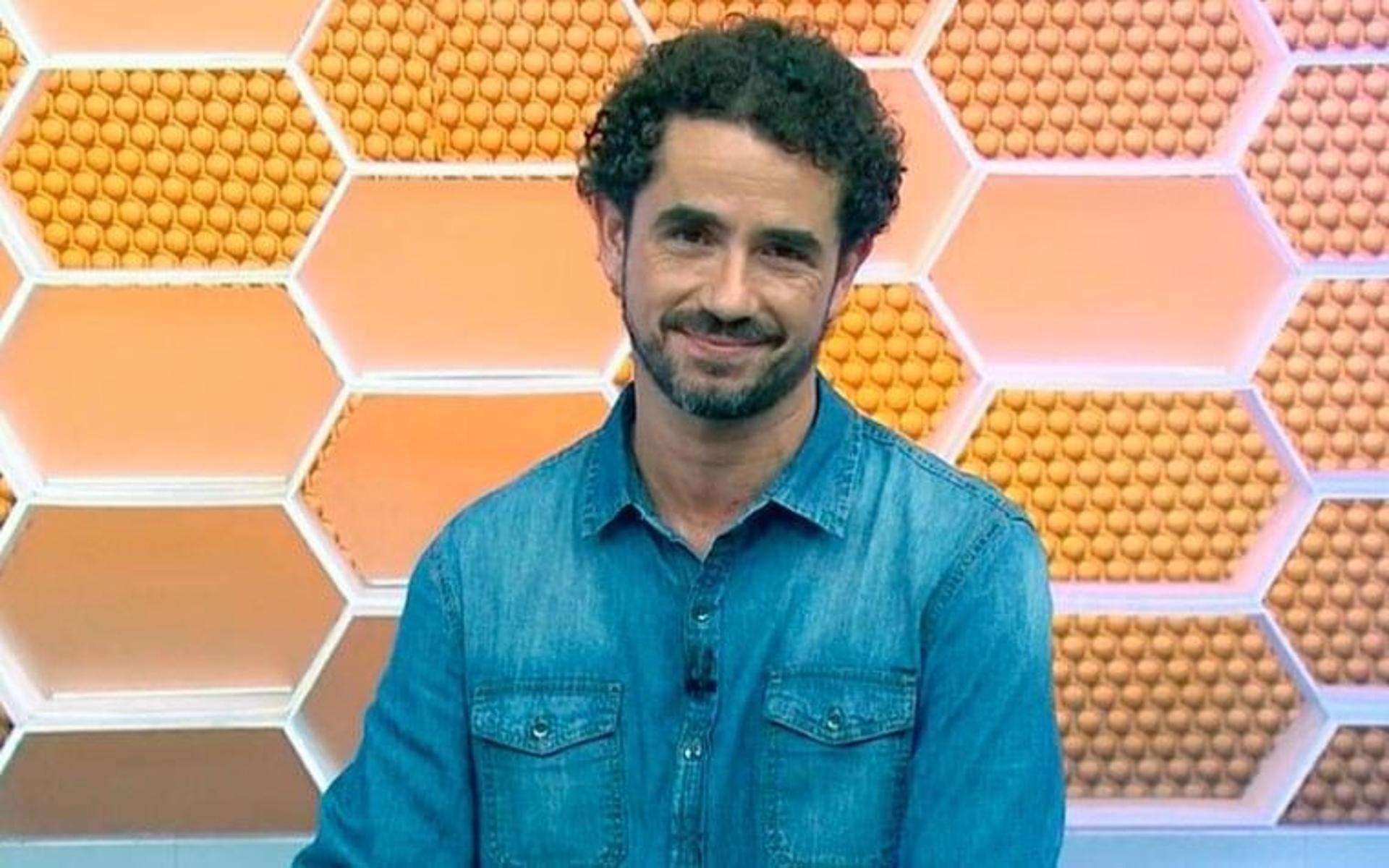 Felipe Andreoli durante a despedida do Globo Esporte