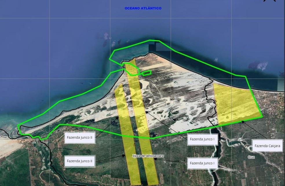 As três propriedades da empresária estão inseridas no Parque Nacional de Jericoacoara