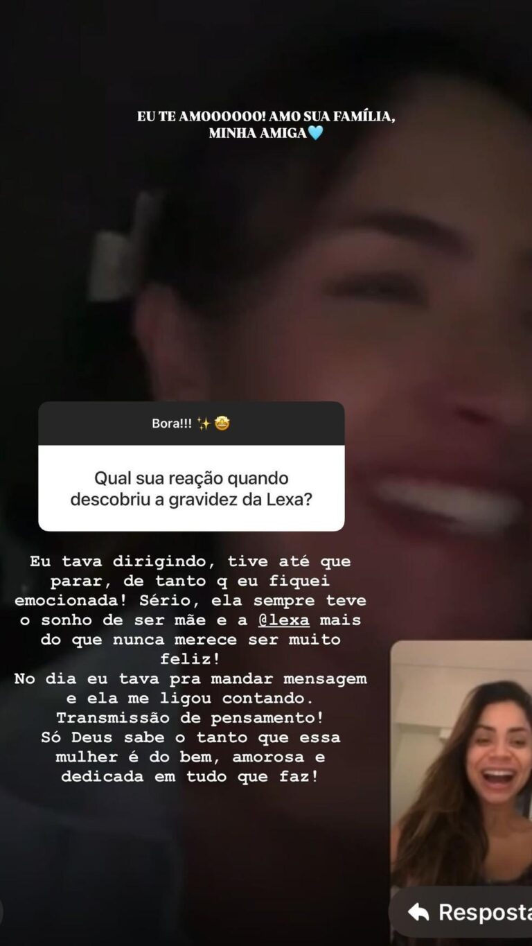 Gabi Luthai Compartilha Reação Emocionante à Gravidez de Lexa