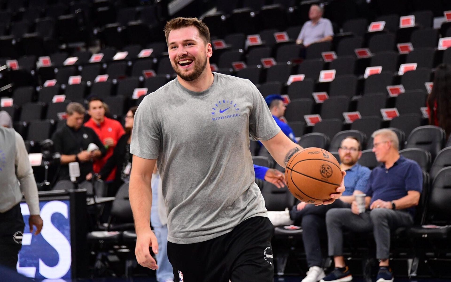 Luka Doncic do Dallas Mavericks durante partida