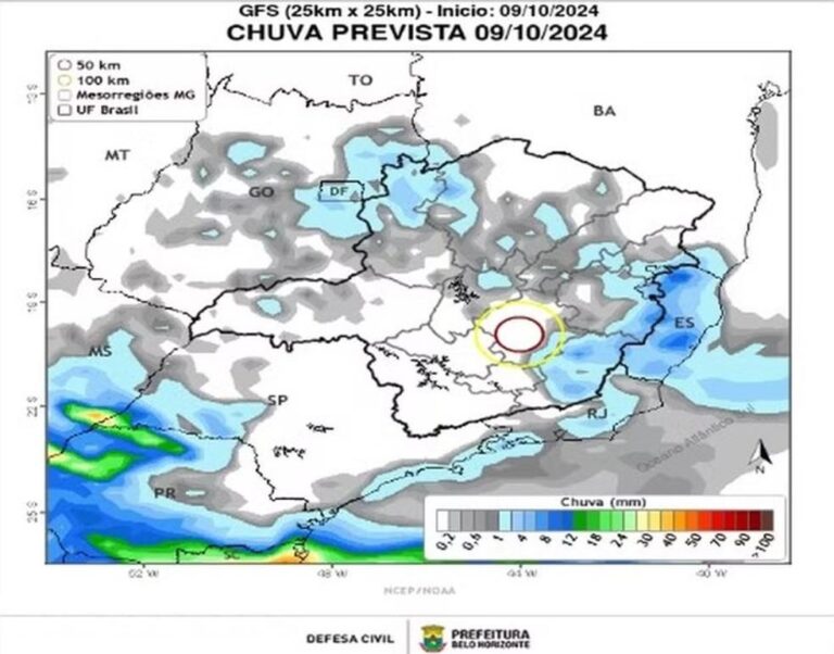 Temperaturas Extremas Marcam Belo Horizonte, Mas Chuva é Esperada para Esta Quarta-feira