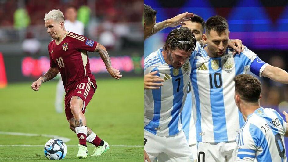 Venezuela e Argentina nas Eliminatórias da Copa