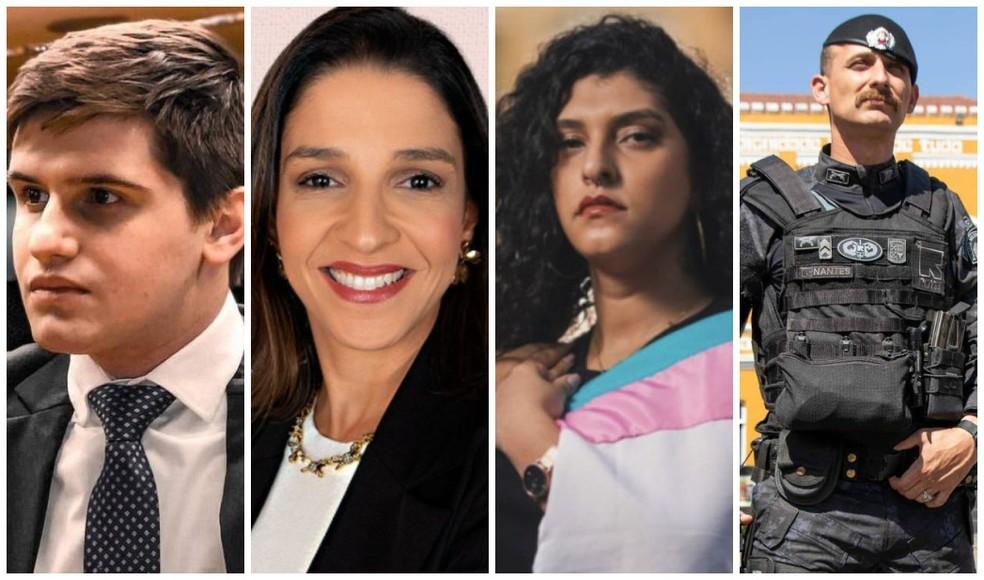 Os vereadores mais votados Lucas Pavanato, Ana Carolina Oliveira, Amanda Paschoal e Sargento Nantes.