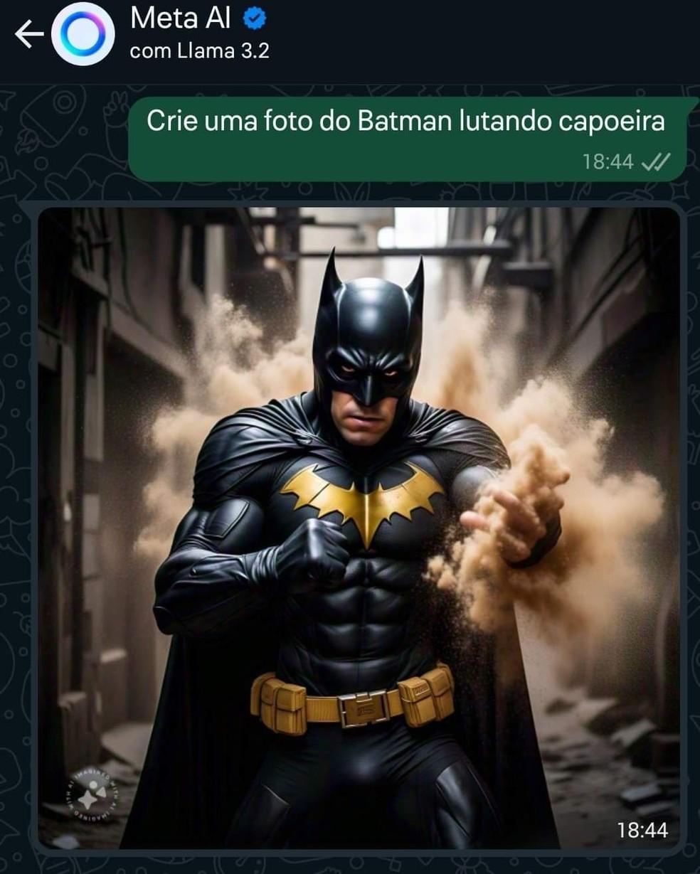 Batman lutando capoeira