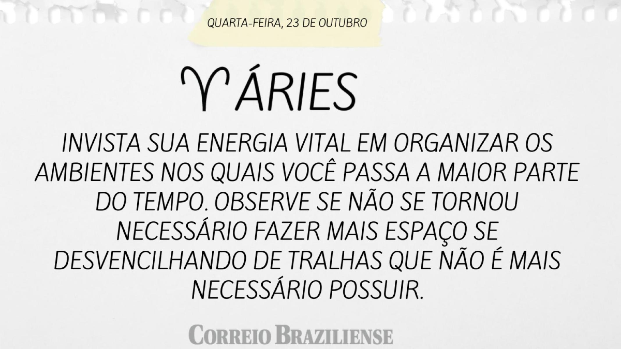 Áries | 23 de outubro.