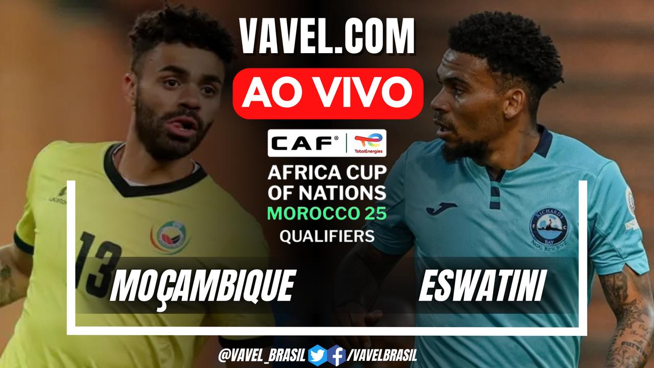 Momentos da partida entre Moçambique e Eswatini pelas Eliminatórias da Copa Africana