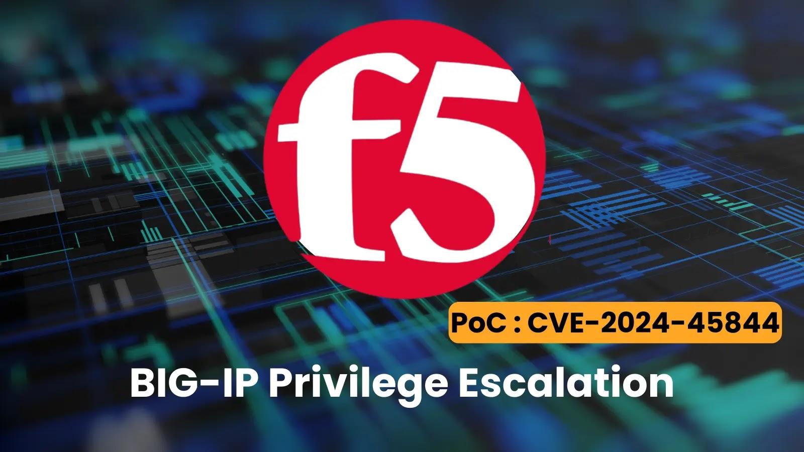 PoC Exploit BIG-IP Privilege Escalation