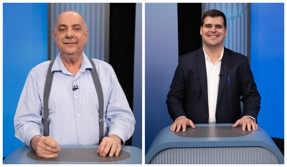 Fuad Noman (PSD) e Bruno Engler (PL), candidatos que disputam o segundo turno em Belo Horizonte.