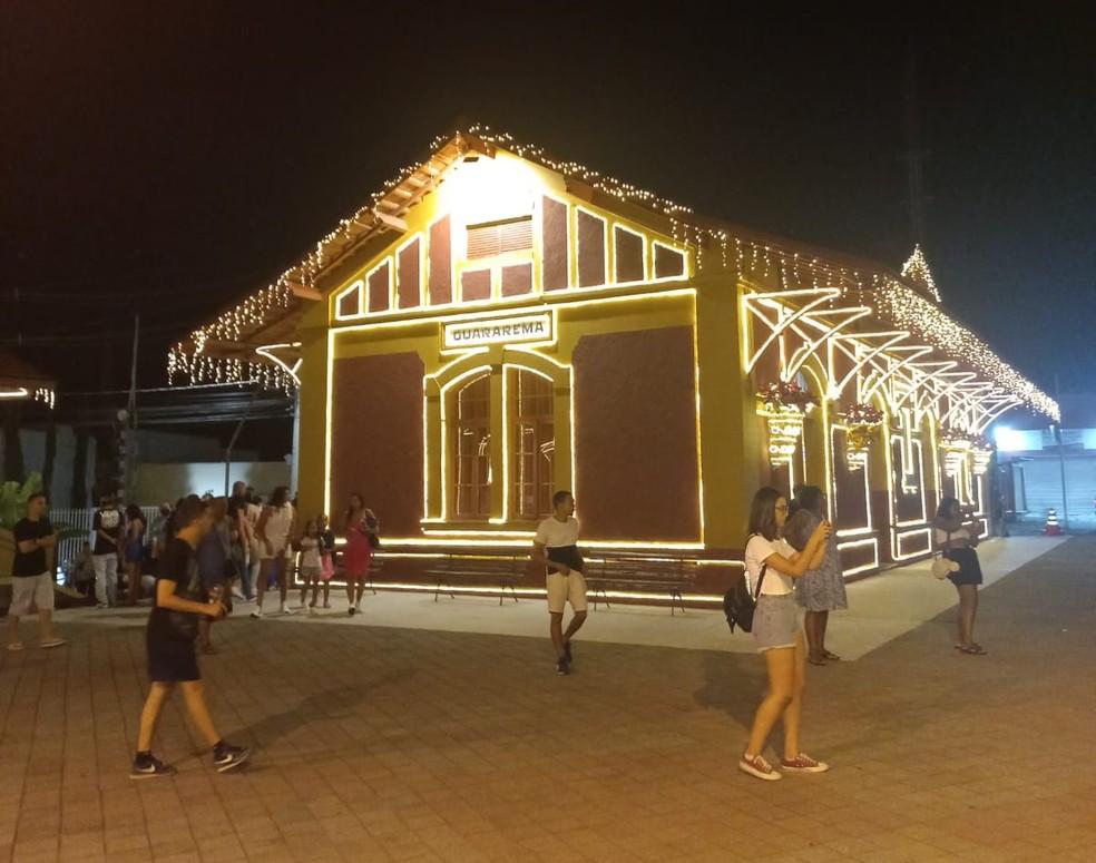 Estação de trem de Guararema foi um dos pontos visitados por turistas na edição 2023 do Guararema Cidade Natal.