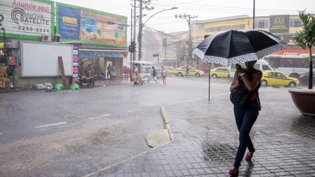 Dia chuvoso no Rio de Janeiro