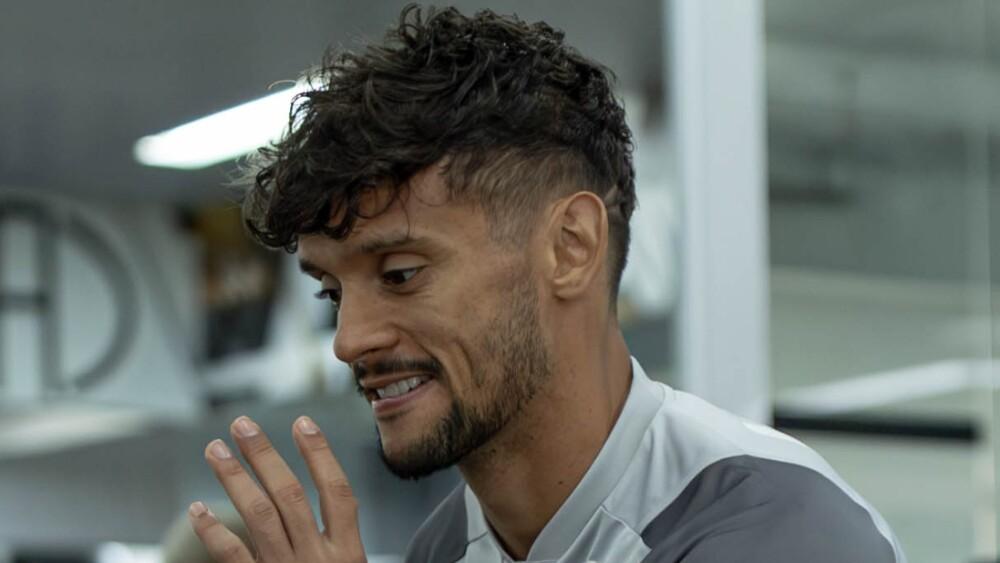 Gustavo Scarpa, meia do Atlético, durante treino