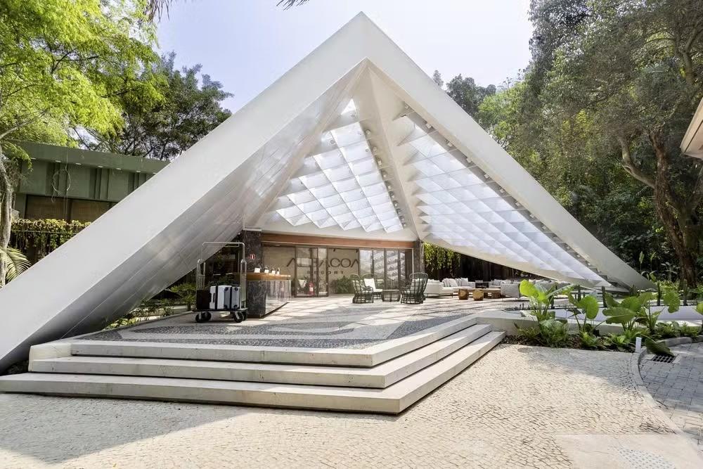 A recepção do resort Albacoa é um set de gravações dos Estúdios Globo