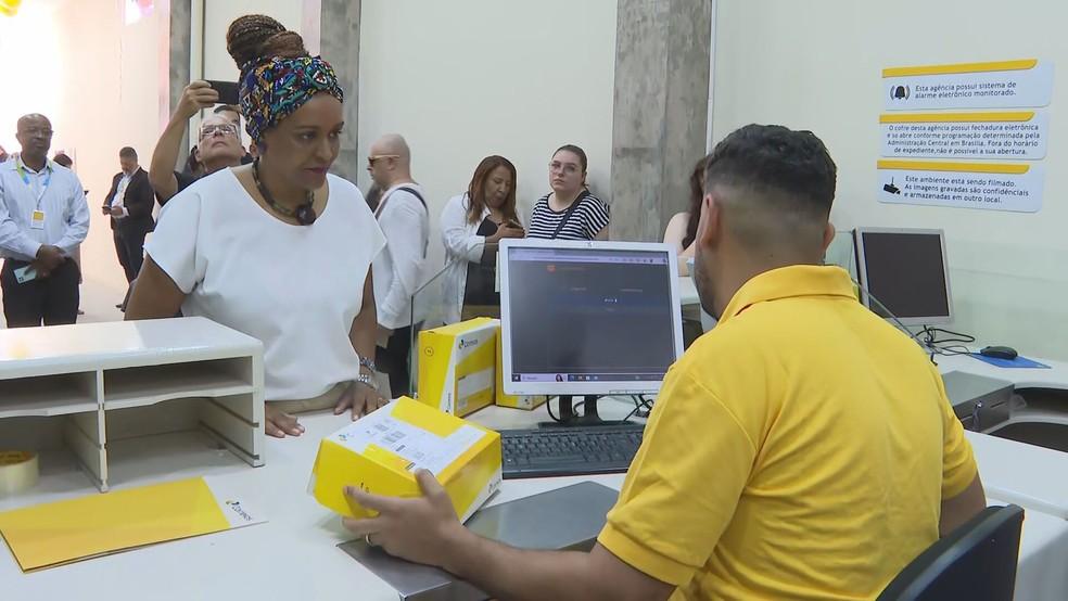 Agência dos Correios na favela de Paraisópolis, Zona Sul de São Paulo