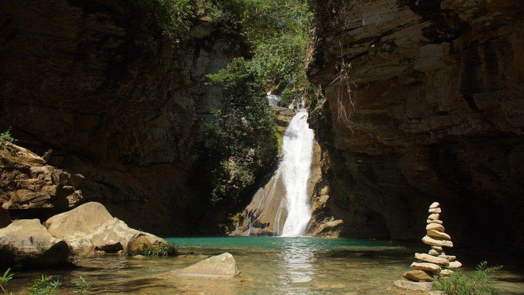 Cachoeira do JK Ecoturismo, onde ocorreu o afogamento.