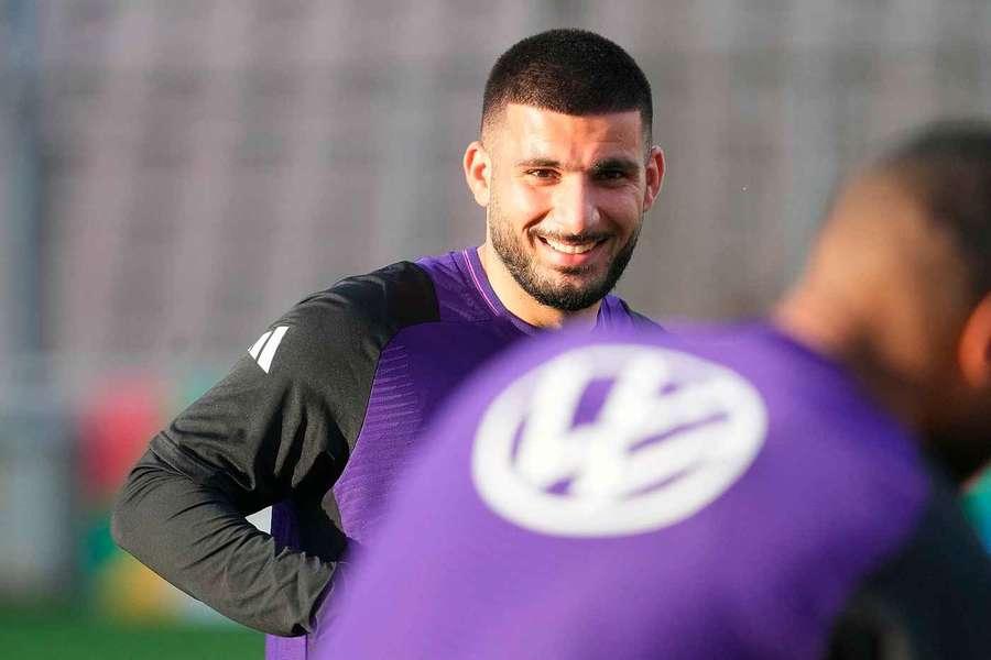 Deniz Undav no treino com a seleção da Alemanha