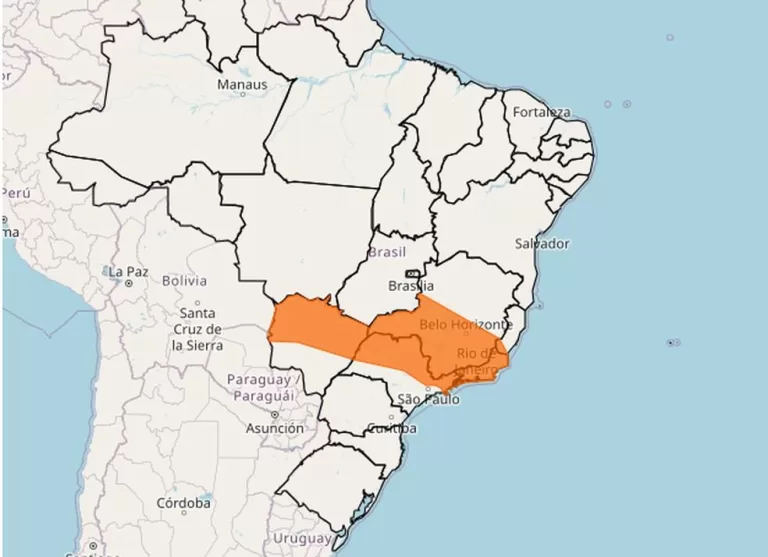 Alerta para Chuvas Intensas Neste Fim de Semana no Sudeste