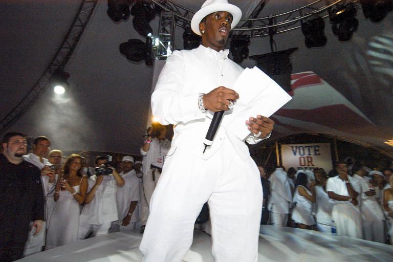 Sean 'Diddy' Combs numa festa, em Nova York, em 2004