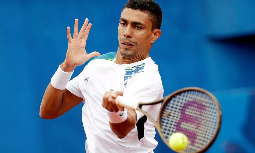 Thiago Monteiro no torneio de simples masculino dos Jogos Olímpicos de Paris-2024