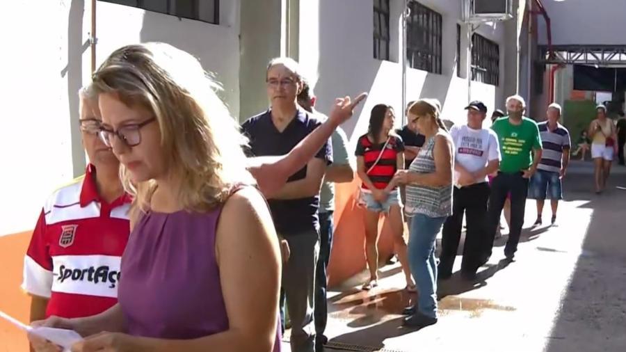 Fila de votação nas eleições de 2022