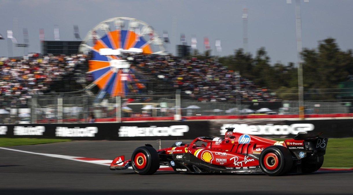 Carlos Sainz terminou o 2º treino do GP do México na liderança.