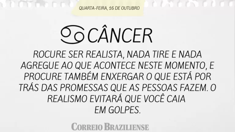 Horóscopo do Dia: O que os Astros Revelam Para Quarta-Feira, 16 de Outubro