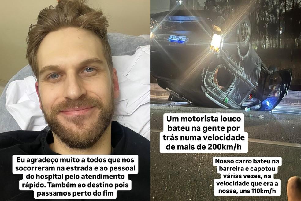 Humorista Paul Cabannes relata acidente na Rodovia dos Bandeirantes após show