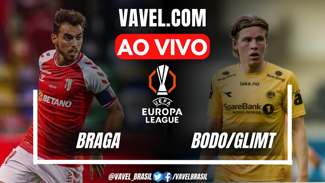 Braga x Bodo/Glimt AO VIVO, onde assistir ao jogo em tempo real pela UEFA Europa League