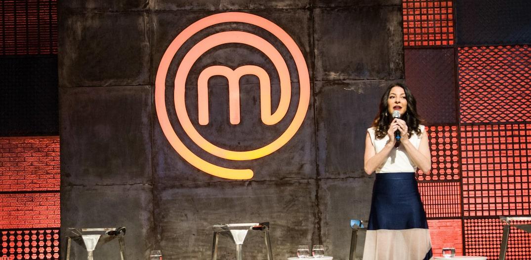 Ana Paula Padrão durante coletiva de imprensa do MasterChef