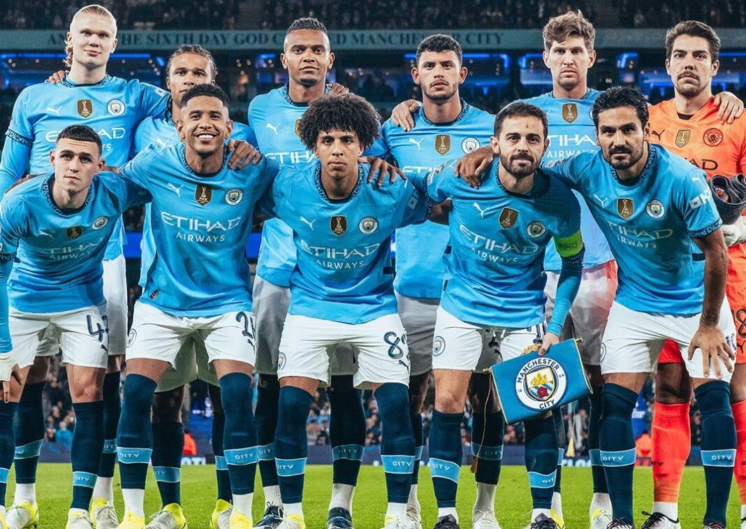 Jogadores do Manchester City