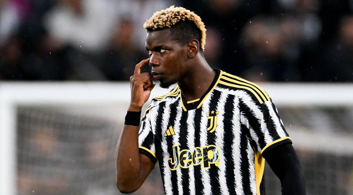 Pogba em partida da Juventus contra o Bologna, em 2023.