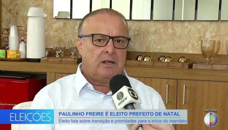 Paulinho Freire é eleito prefeito de Natal com 55,34% dos votos