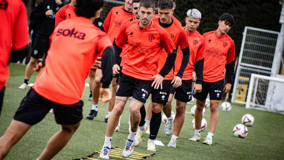 Último treinamento da SD Huesca antes do jogo com Albacete