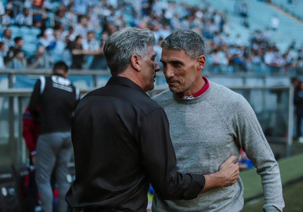 Renato e Vojvoda em jogo do Brasileiro de 2023