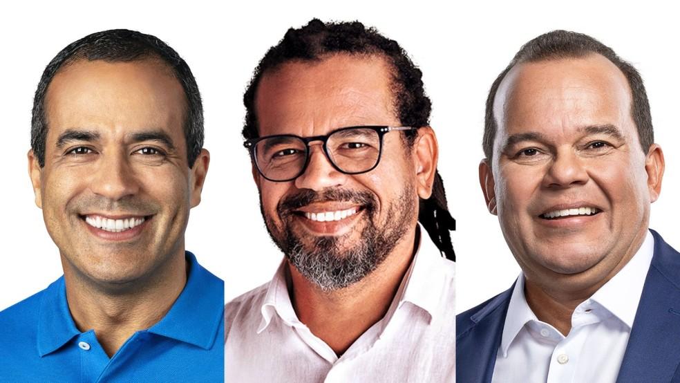 Bruno Reis, Kleber Rosa e Geraldo Júnior são candidatos a prefeito em Salvador