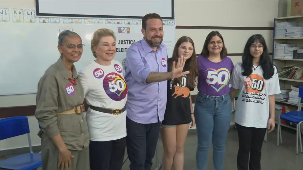 Boulos e família na votação