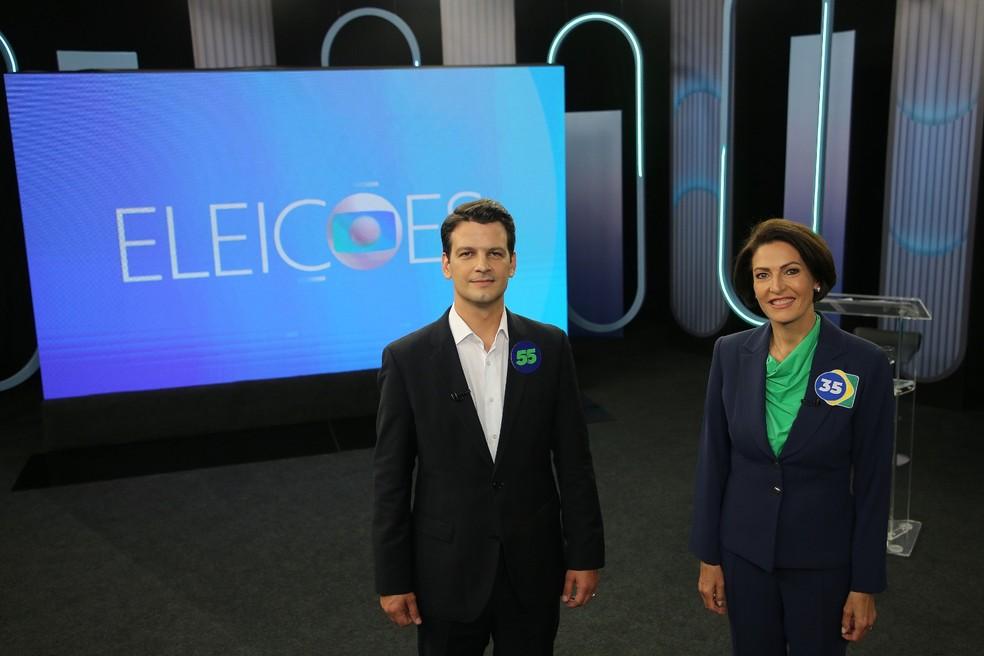 Debate entre Eduardo Pimentel (PSD) e Cristina Graeml (PMB) no 2º turno da disputa à Prefeitura de Curitiba