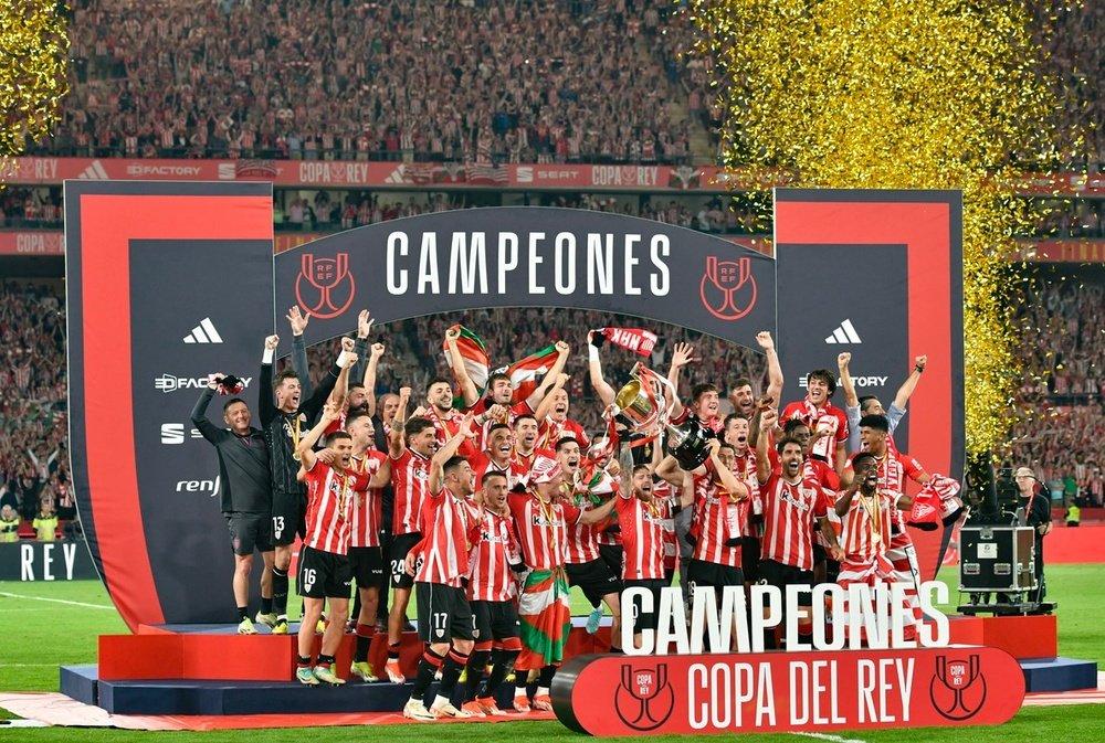 Athletic beat Mallorca in last season's Copa del Rey final. EFE.