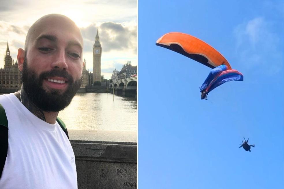 Lucas Ribeiro Macedo comemorava o aniversário de um amigo voando de parapente quando sofreu o acidente em Guarujá (SP)