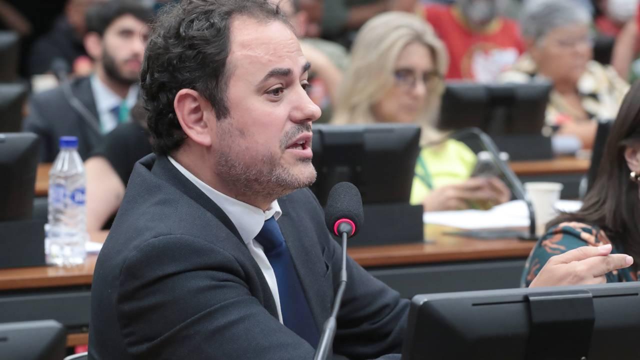 Deputado Glauber Braga durante reunião do Conselho de Ética