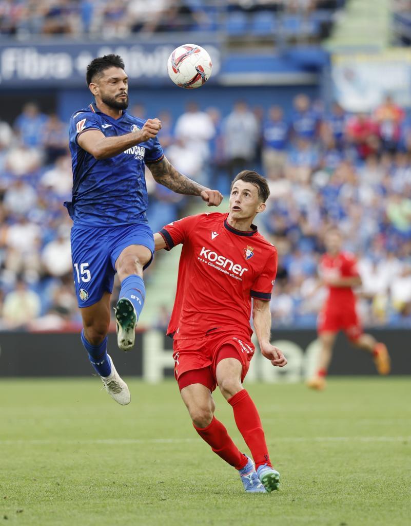 Jogadores do Getafe comemorando um gol