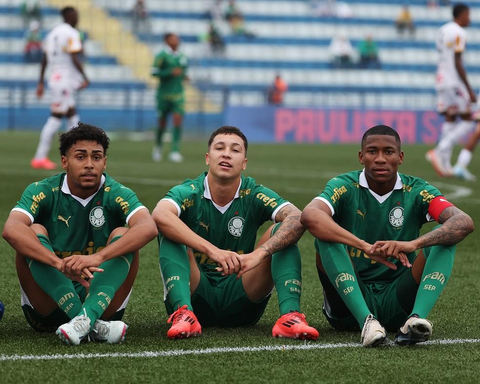 Jogadores do sub-20 do Palmeiras