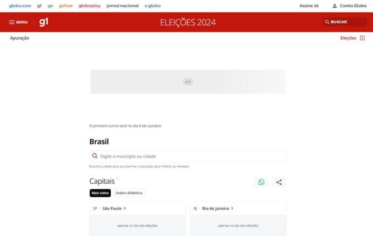 Eleições 2024: Acompanhe a apuração em tempo real e todas as novidades!