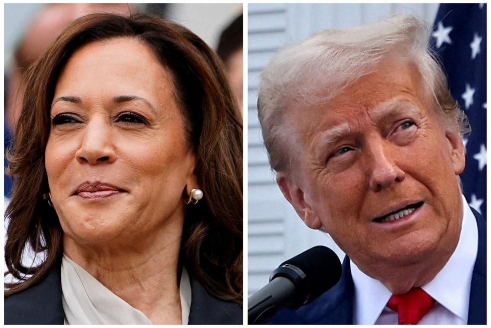 Donald Trump e Kamala Harris