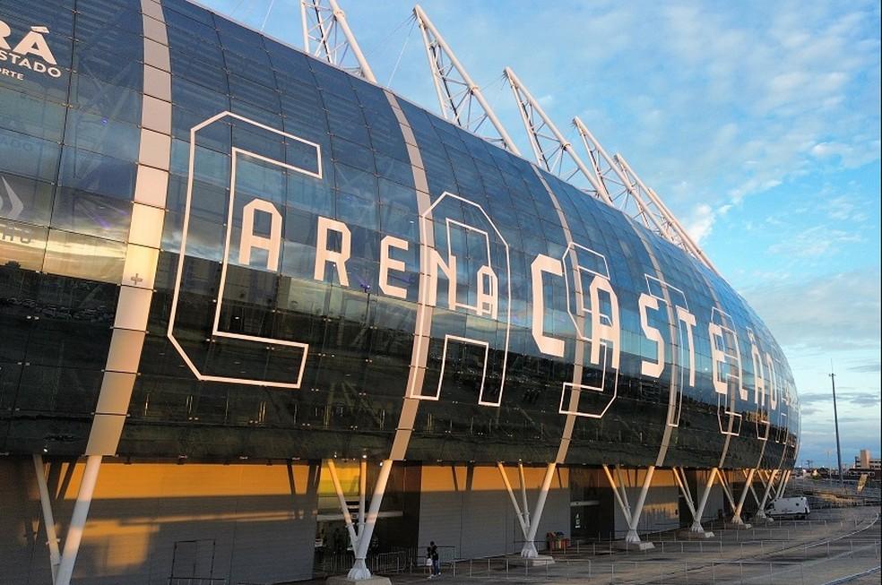 Arena Castelão durante jogo entre Ceará e Paysandu