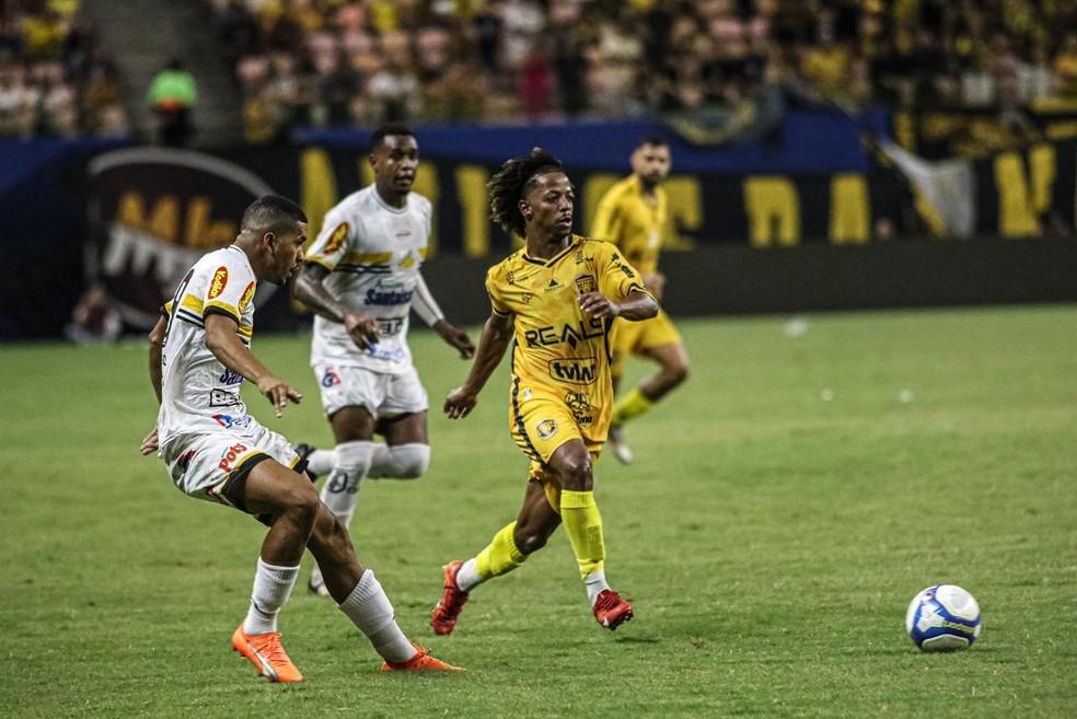 Ênio, atacante do Amazonas — Foto: João Normando/Amazonas FC