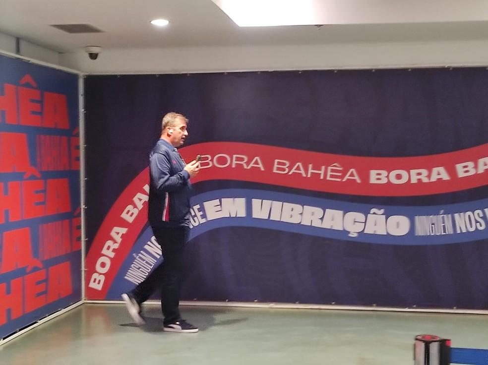 Ferran Soriano na Arena Fonte Nova antes de Bahia x São Paulo