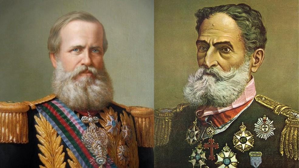 D. Pedro II e Deodoro da Fonseca